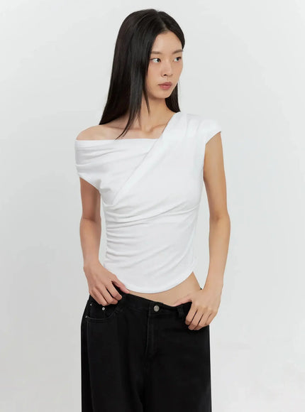 Off-Shoulder Draped Top IL528