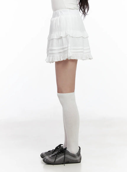 tiered-flare-mini-skirt-cm527