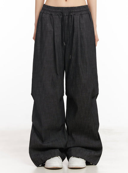 pintuck-denim-sweatpants-iy529