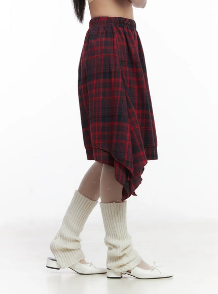 asymmetric-checkered-midi-skirt-cd530