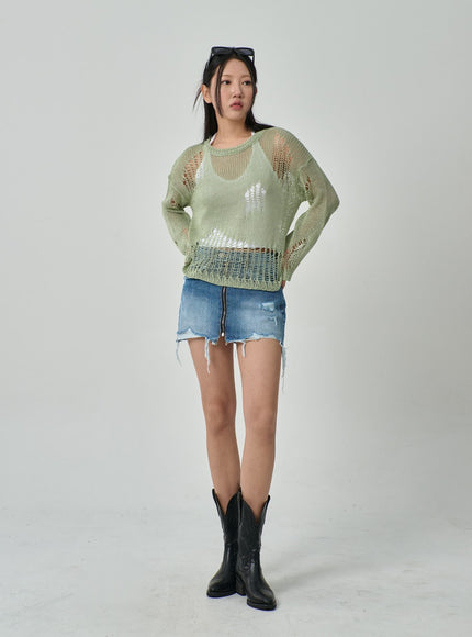 Mesh Sweater IF316