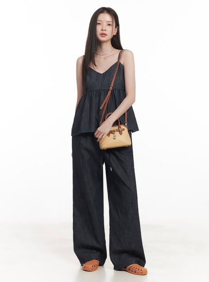 cotton-flare-v-neck-denim-cami-top-iy509