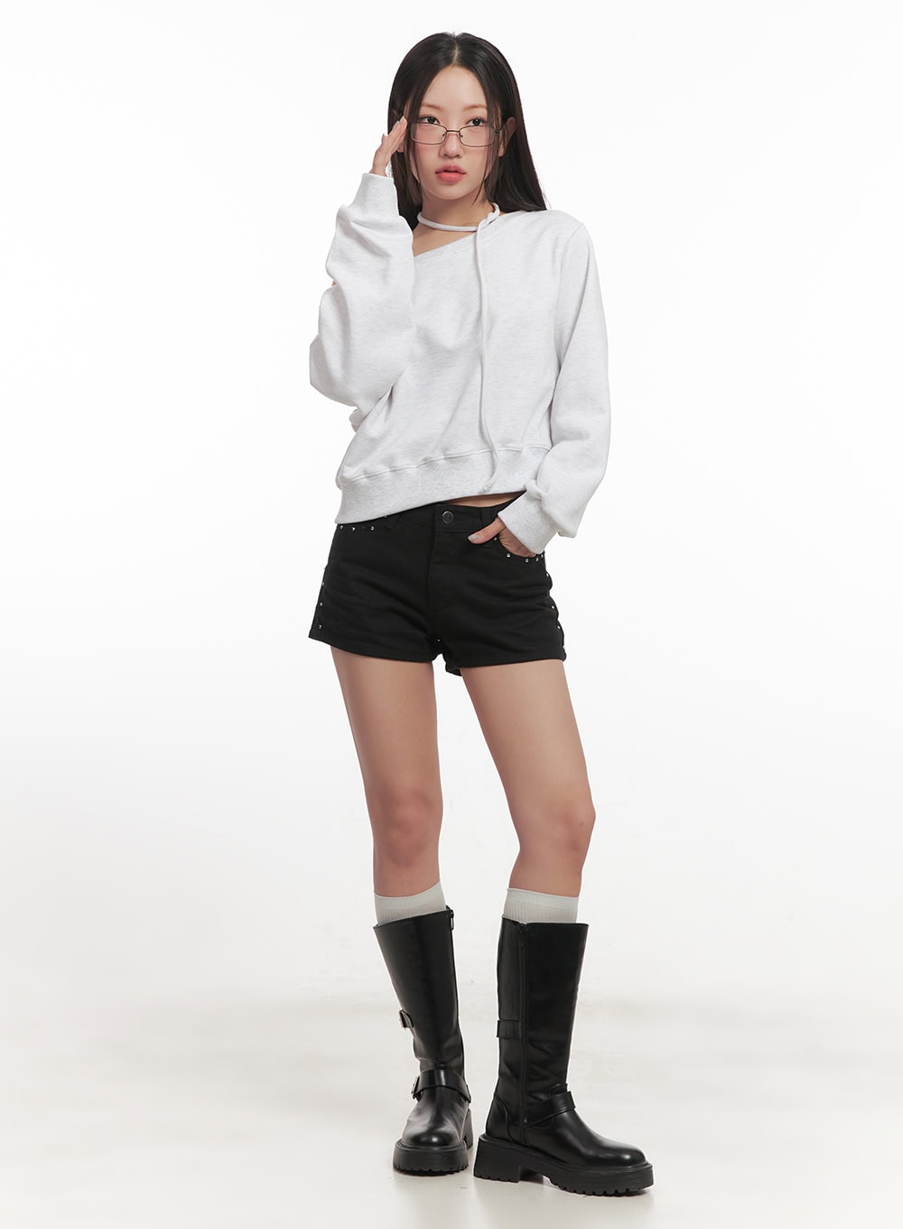 string-one-shoulder-crop-sweatshirt-cf526