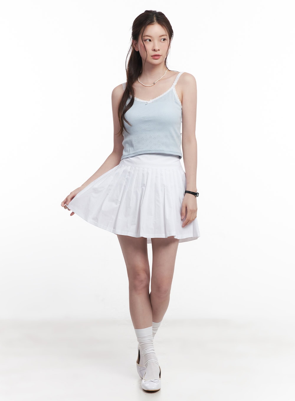 cotton-pleated-mini-skirt-cy519