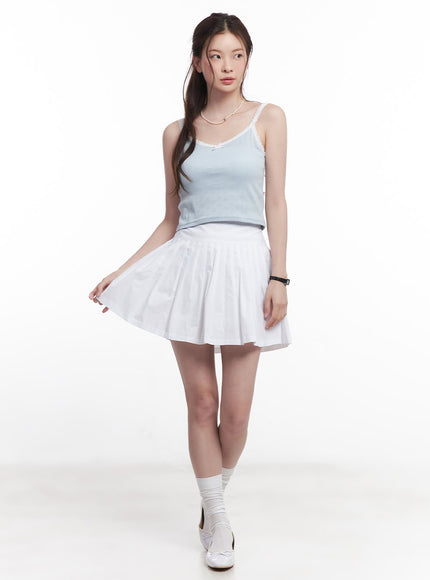 cotton-pleated-mini-skirt-cy519