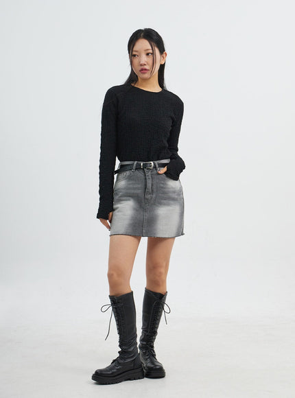 Crewneck Long Sleeve Top CJ318