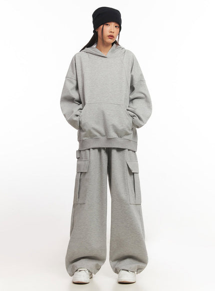 Comfy Cargo Wide-Fit Sweatpants IA504