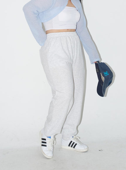 Plus Cotton Banded Sweat Pants IJ30