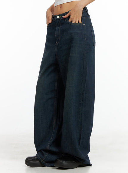 Dark Wash Wide Jeans CU305