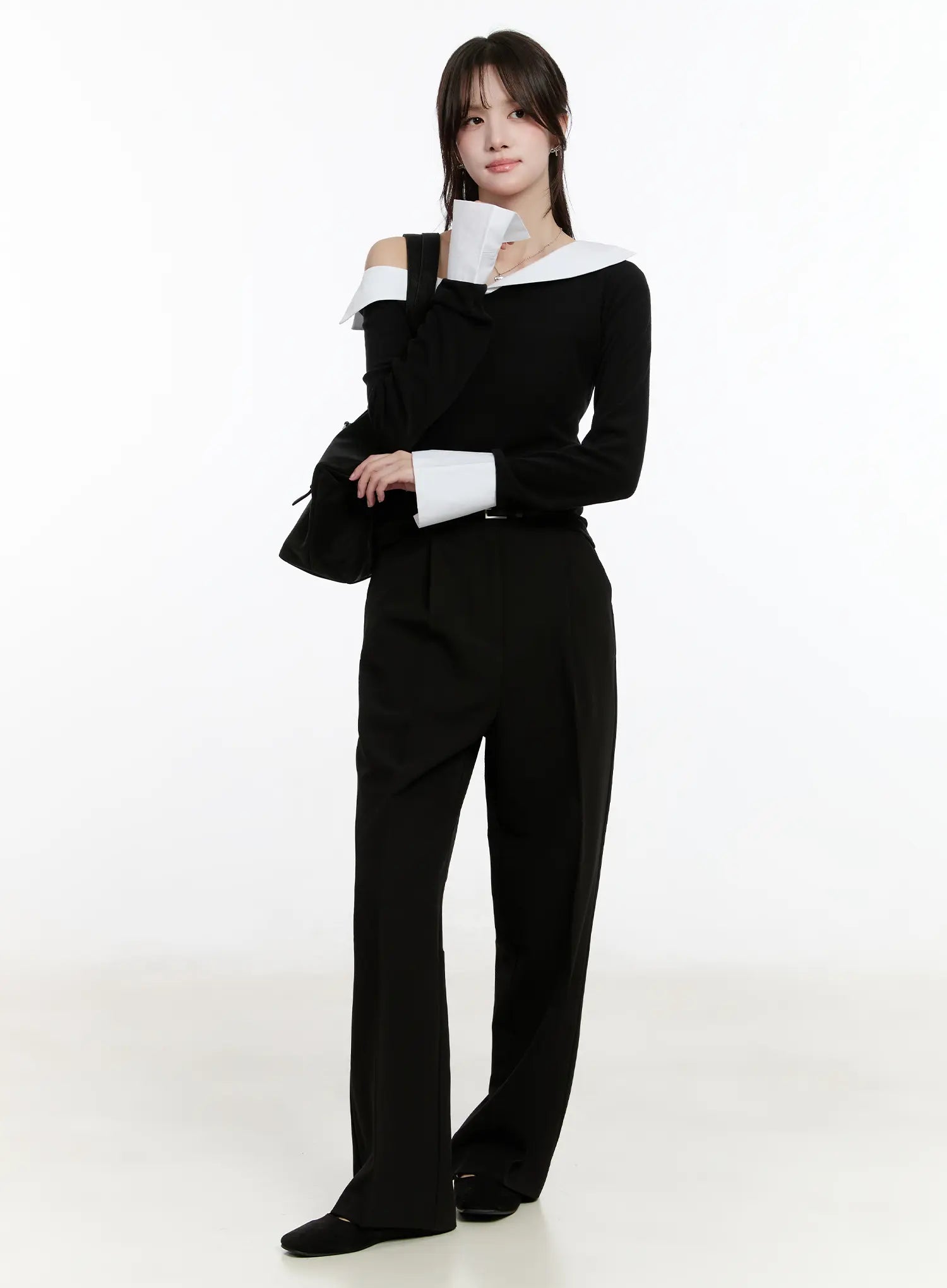 off-shoulder-contrast-long-sleeve-top-cm510