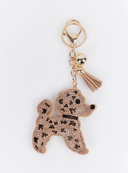 rhinestone-character-keychain-ia524 / Beige