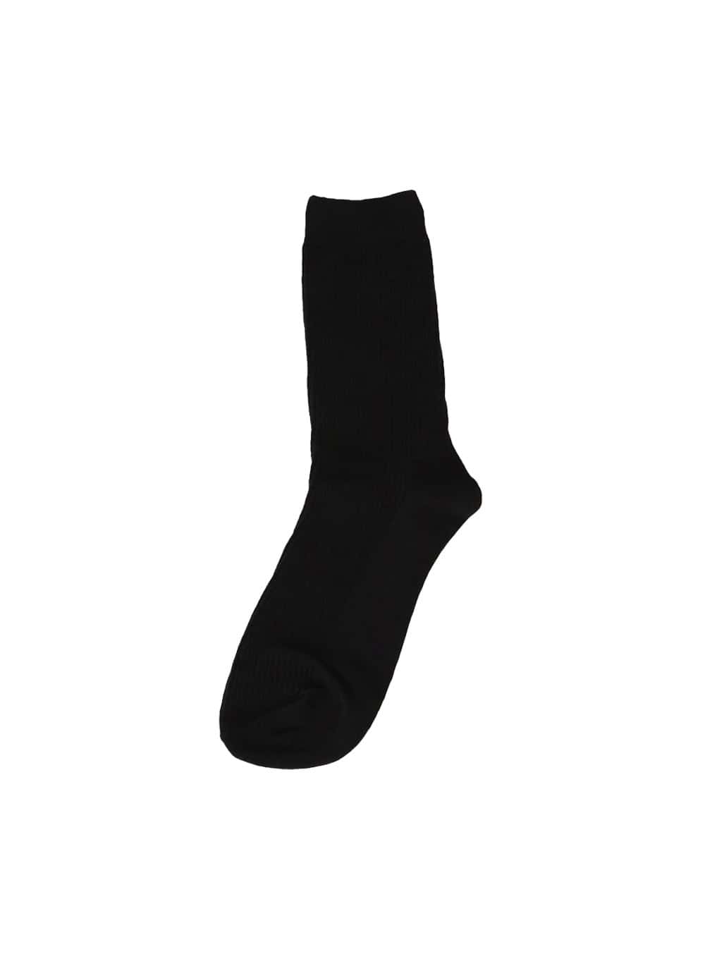 mens-basic-ribbed-socks-iy410 / Black