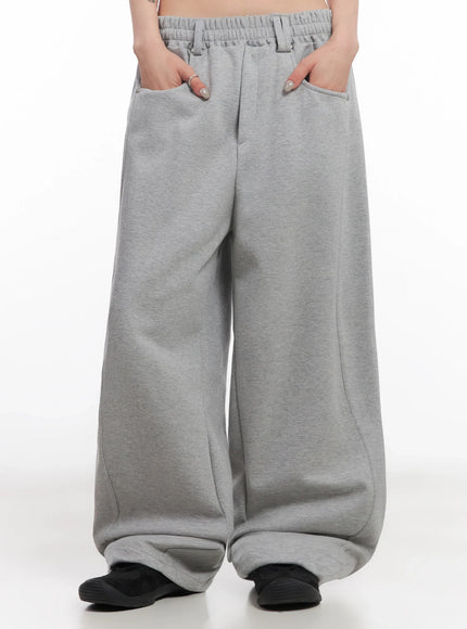 belted-sweatpant-joggers-ic503 / Gray