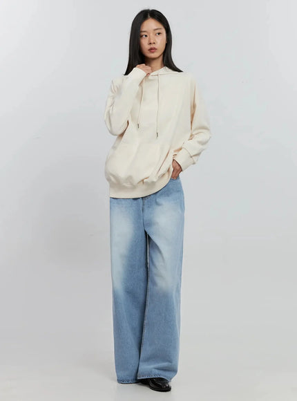 Ramos Washed Wide-Leg Jeans IS516