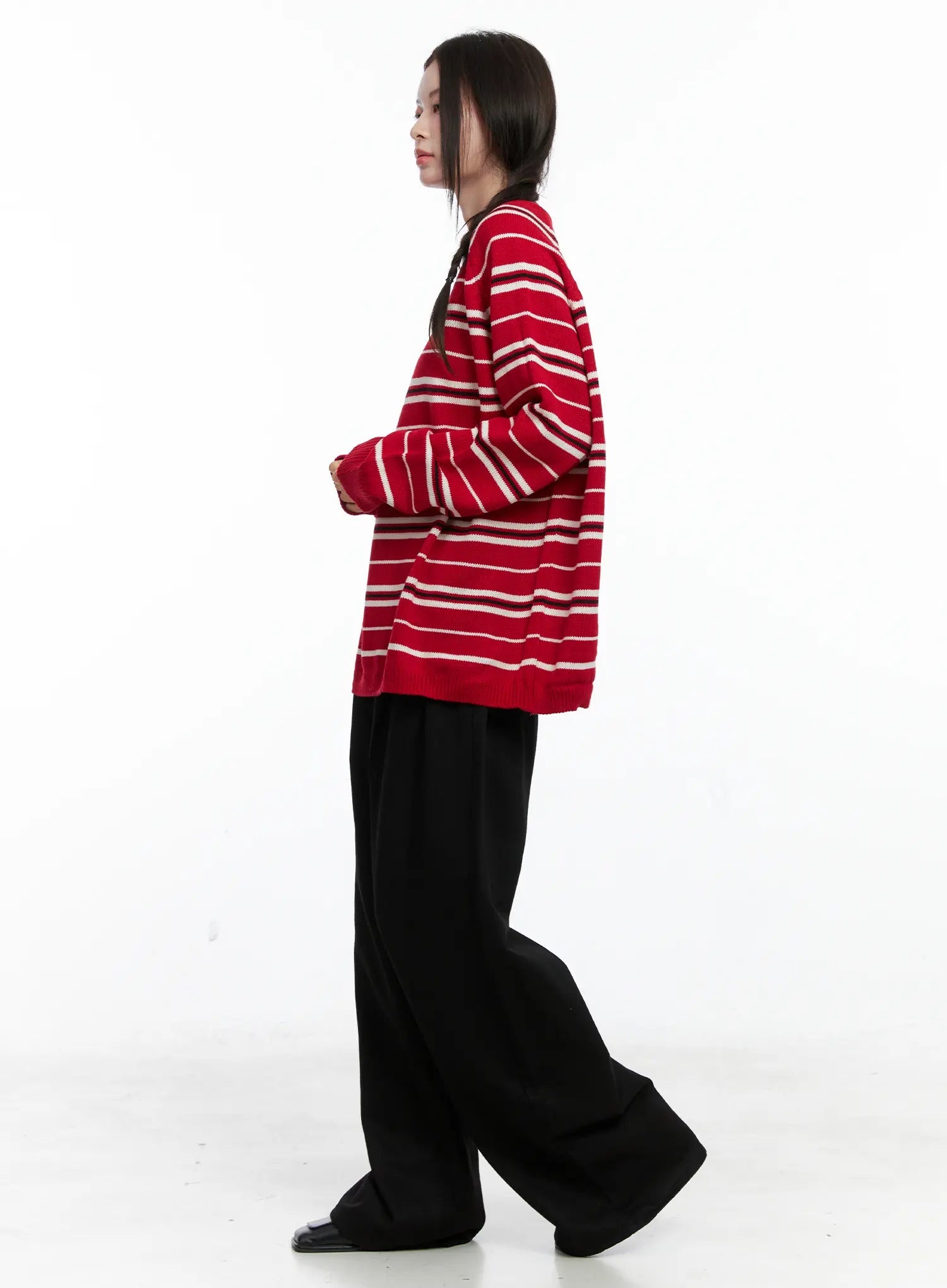 oversized-v-neck-striped-knit-sweater-co503