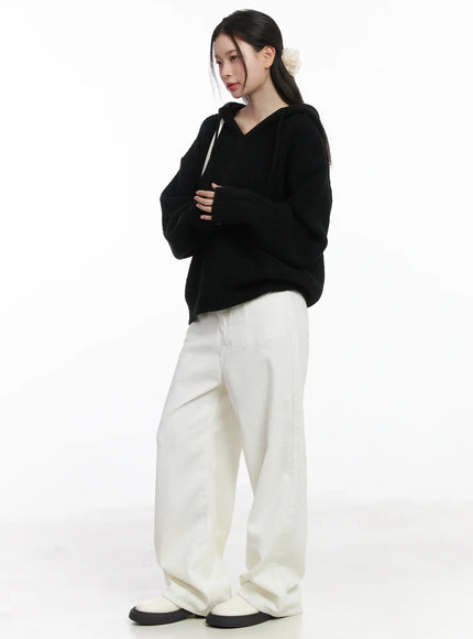 v-neck-knit-hoodie-cj507