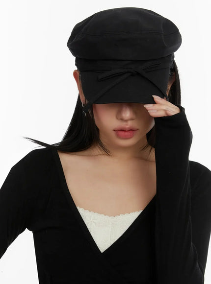 Chic Bow Detail Cap ID525
