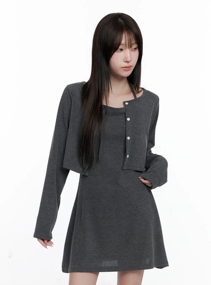 Knit Dress and Cardigan Set CO520