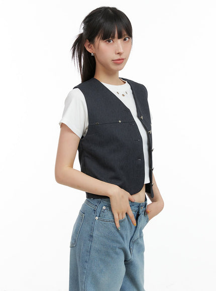 buttoned-v-neck-denim-vest-cg408