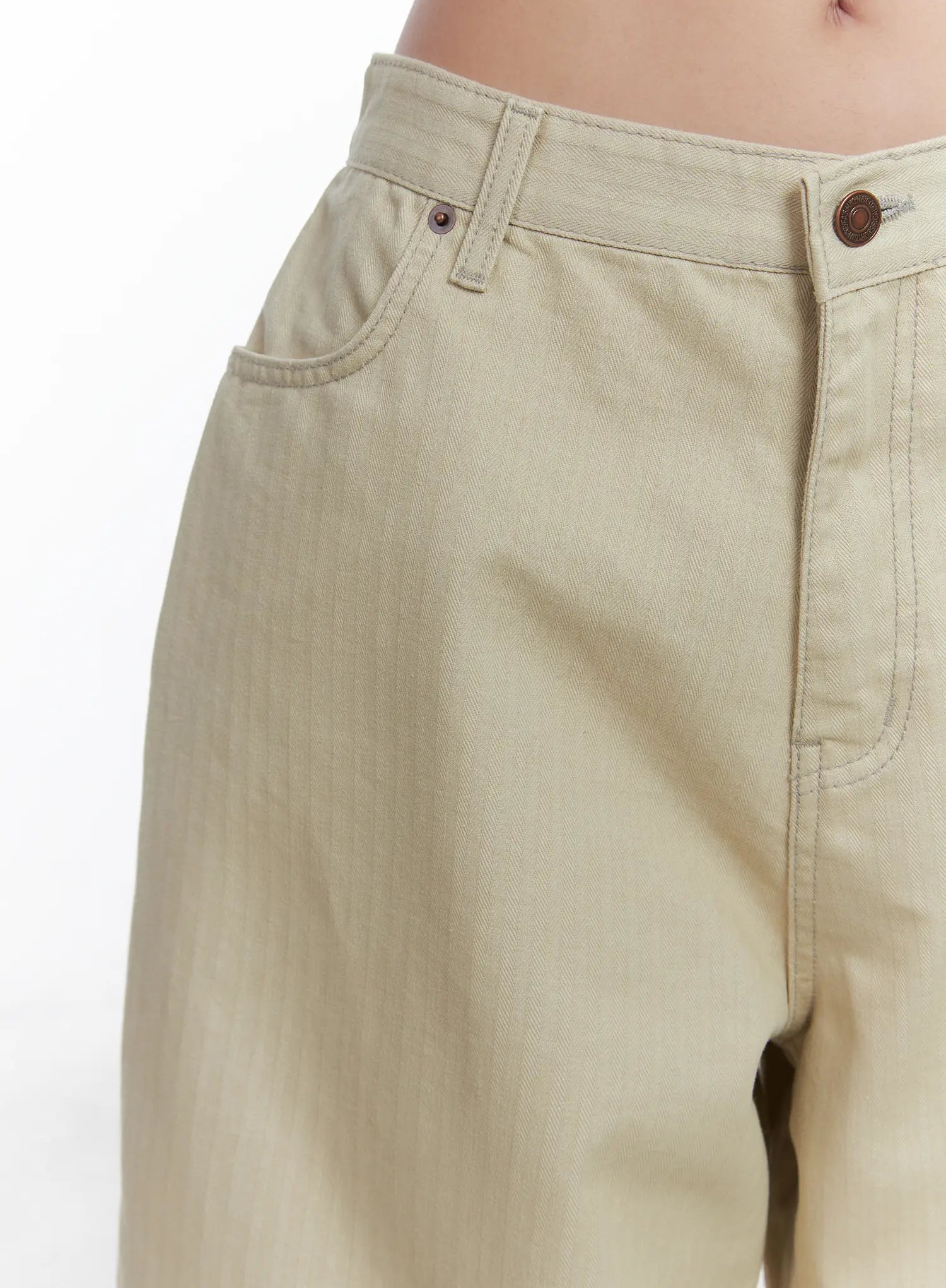 Summer Stitch Wide Cotton Pants CS503