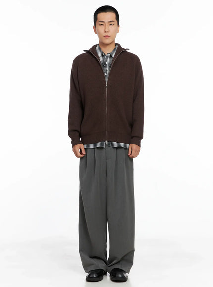Men's Pintuck Wide-Leg Trousers IS502