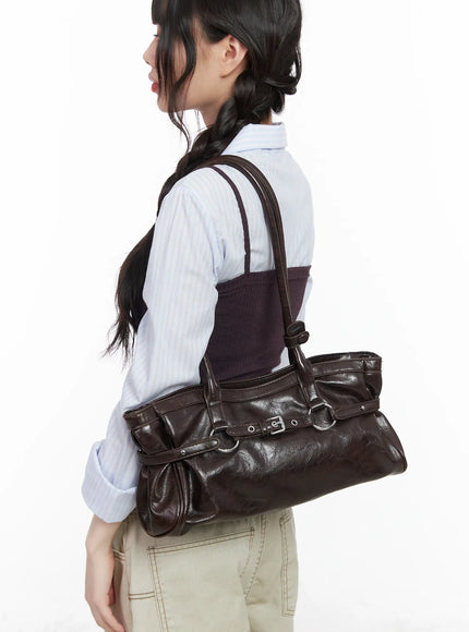 buckle-accent-faux-leather-shoulder-bag-cm526