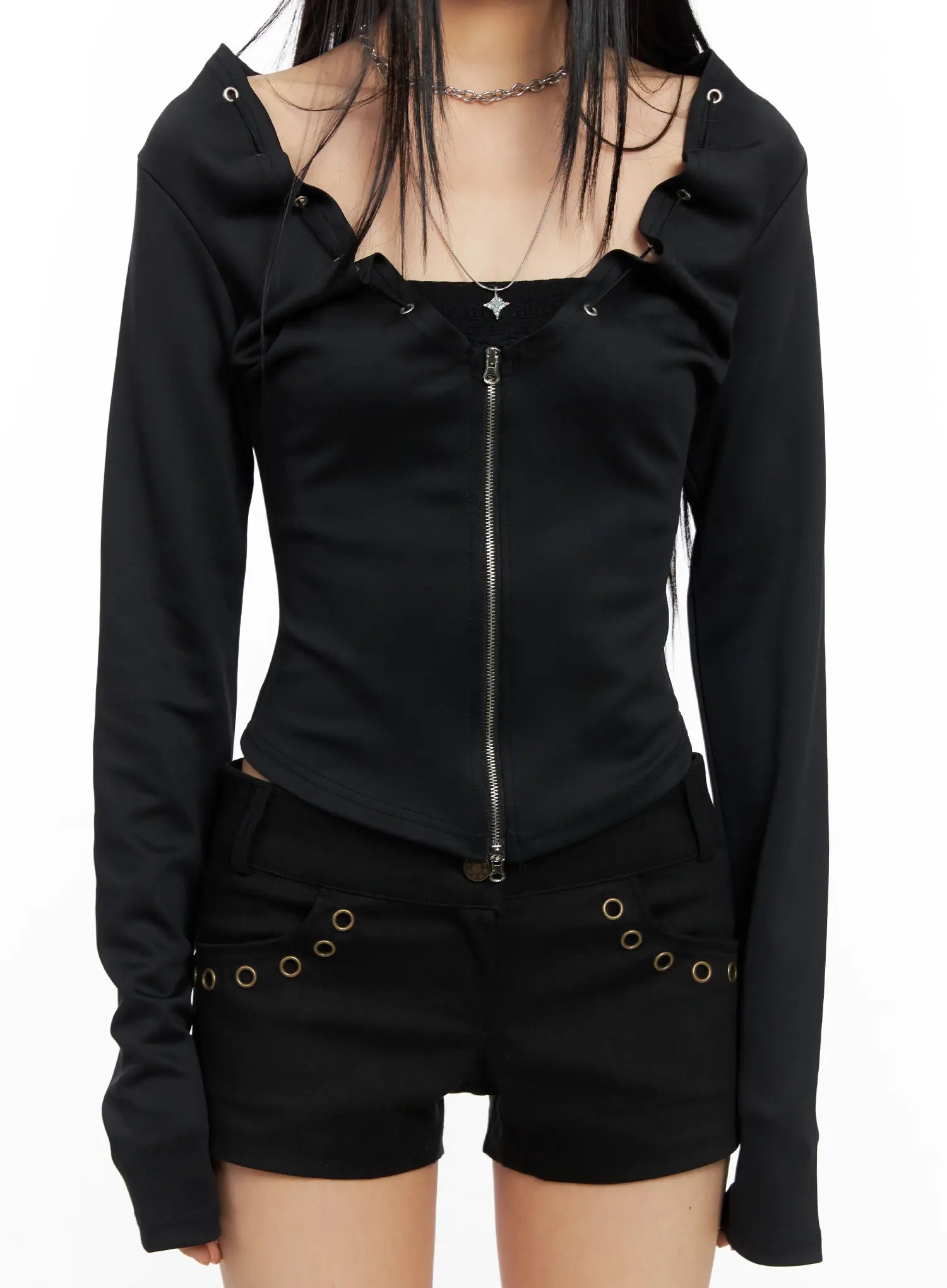 zip-up-long-sleeve-top-co529