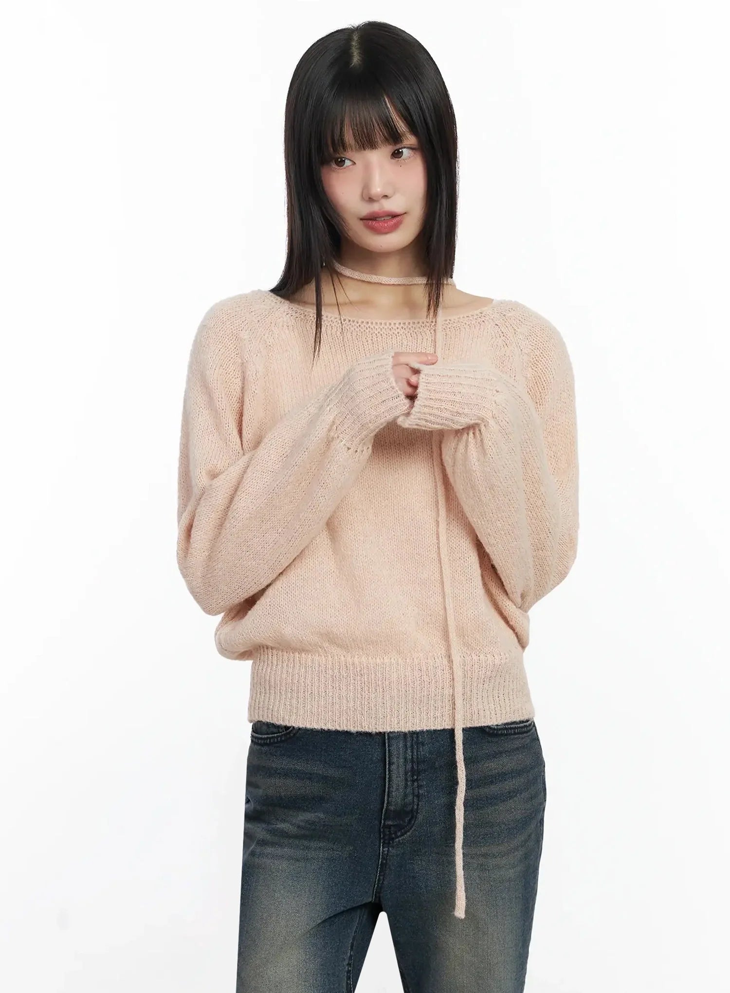 chic-off-shoulder-knit-sweater-and-thin-scarf-set-f517