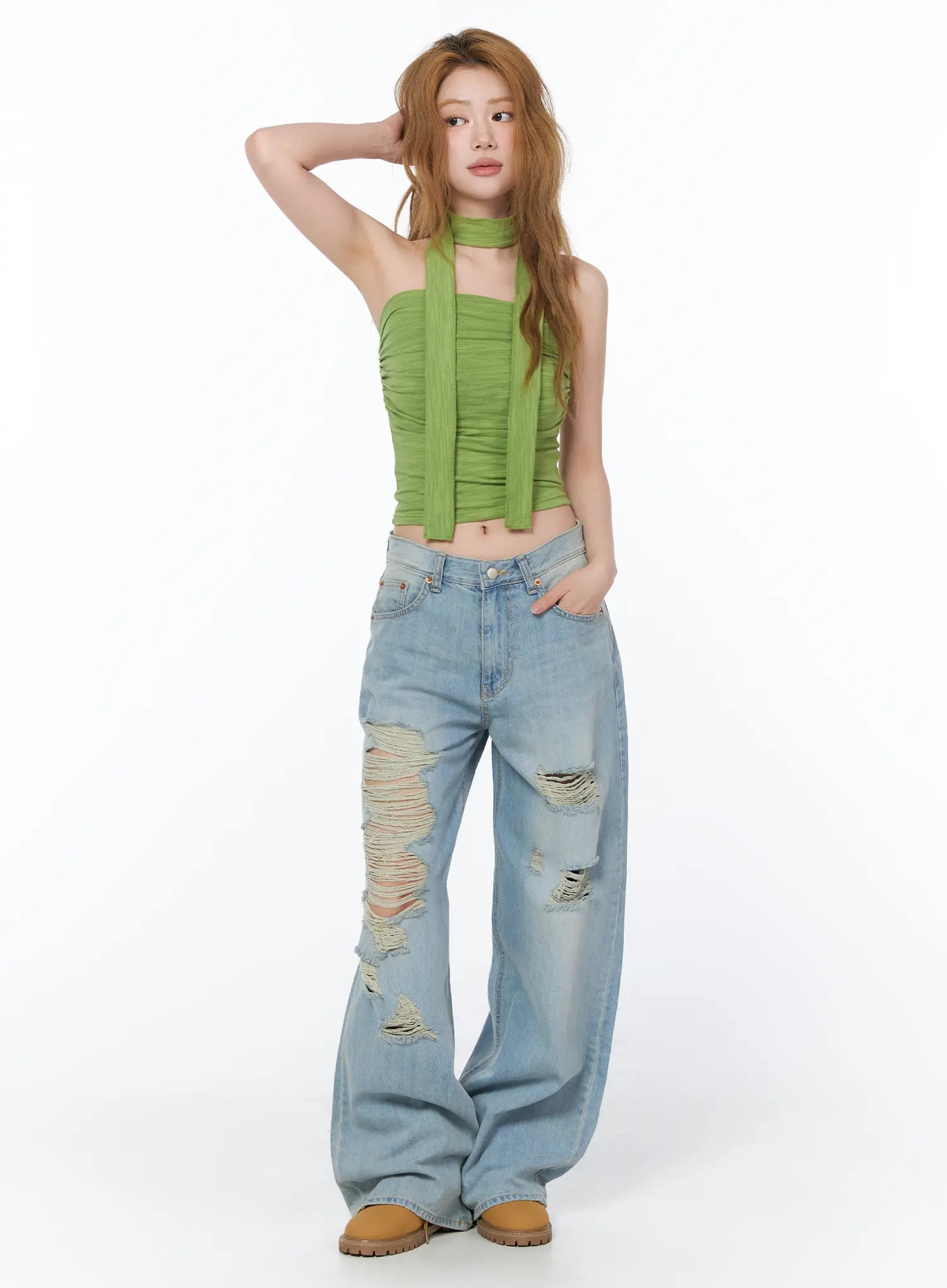 chic-tube-top-scarf-set-cy508