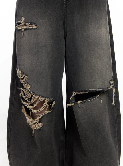 Quincy Distressed Baggy Jeans CF527