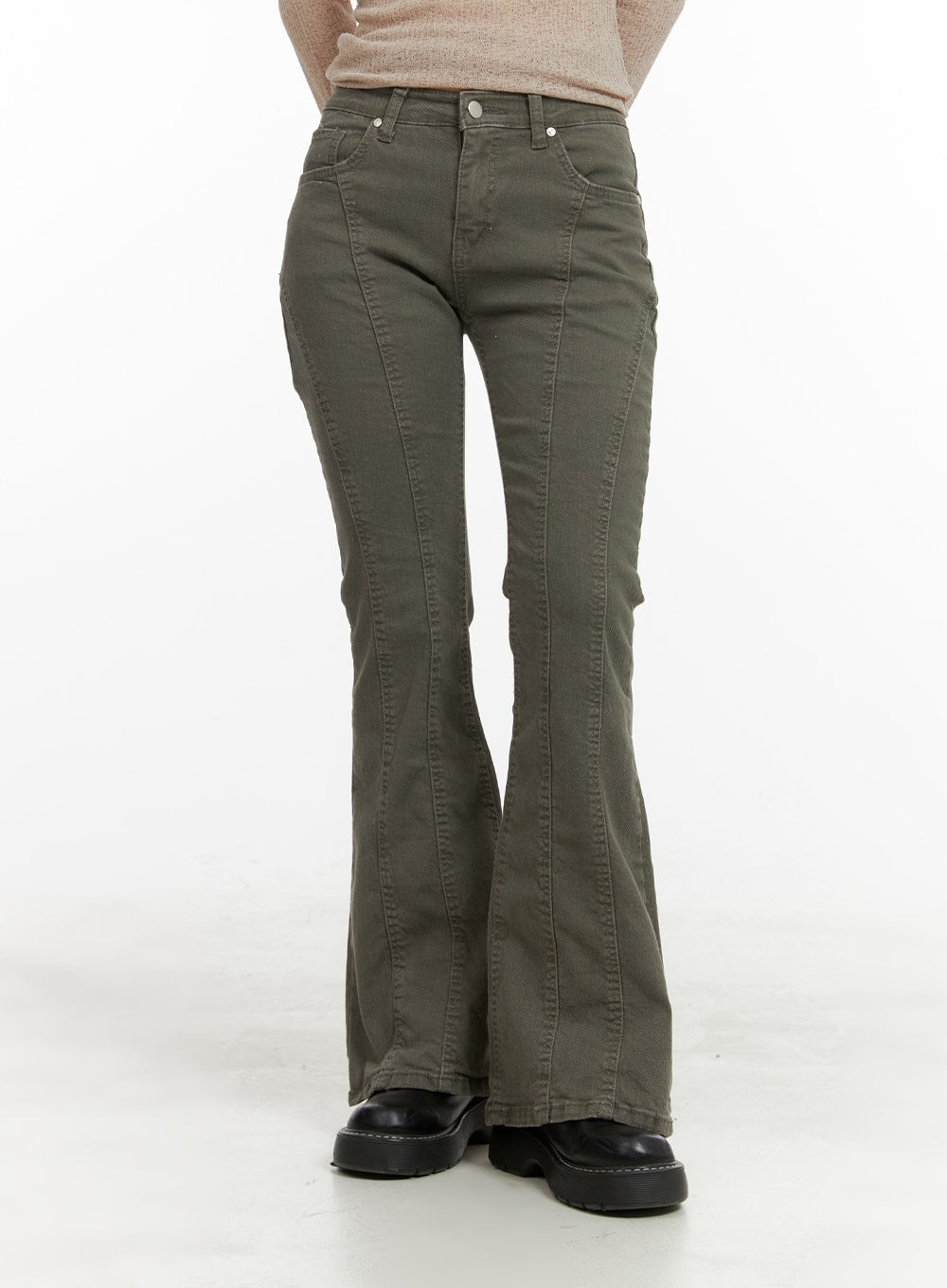 stitched-bootcut-cotton-pants-ca416