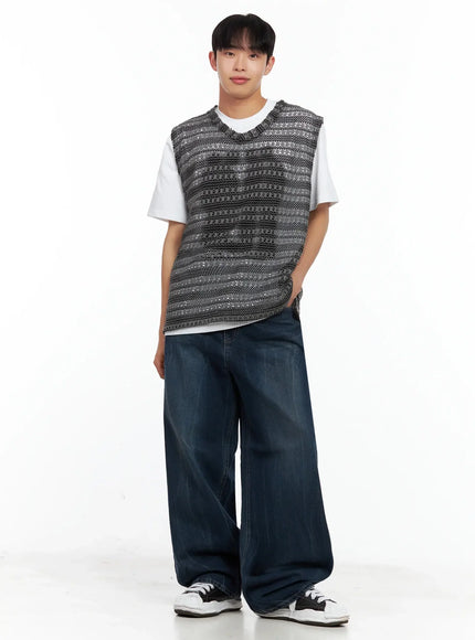 Men's Dark-Wash Vintage Jeans IL516