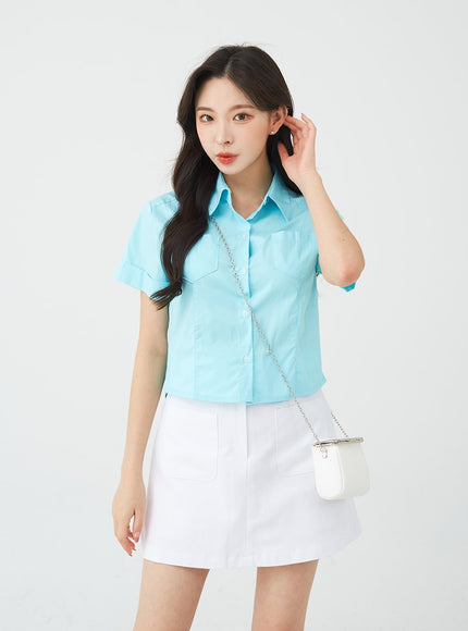 Span Line Short Sleeve Shirt BG08