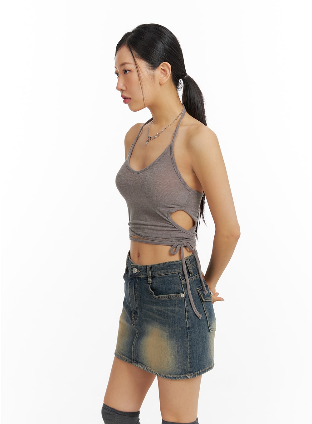 solid-halter-drawstring-top-cf420