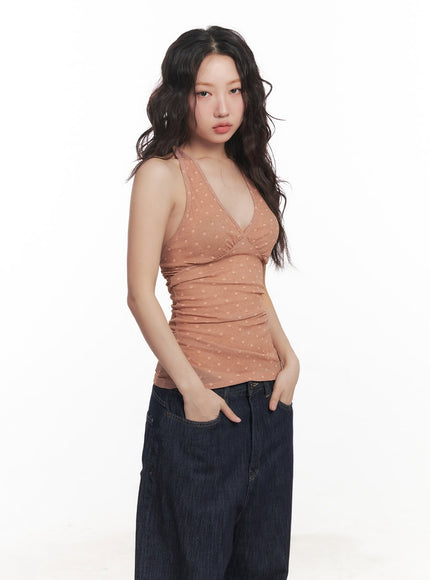 polkadot-sheer-v-neck-halter-cami-top-ca521