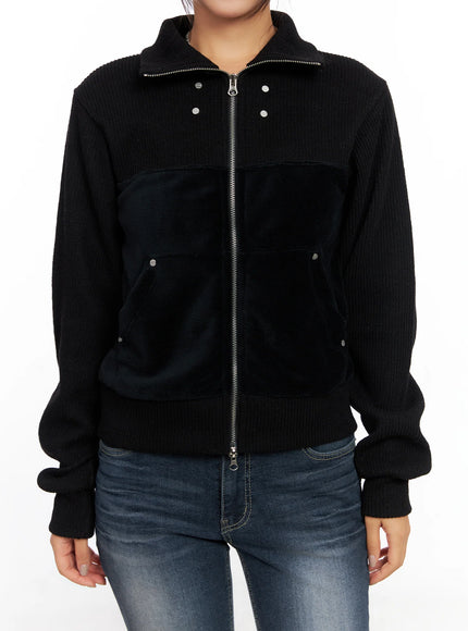 Velvet Zip-Up Jacket CO514