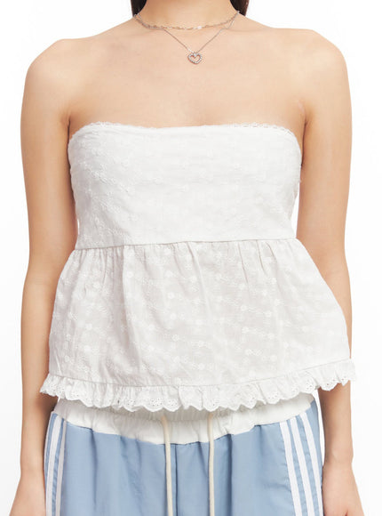 lace-trim-frilly-tube-top-ia525