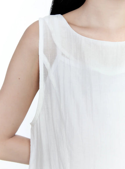 asymmetric-ruffle-sleeveless-blouse-cg513