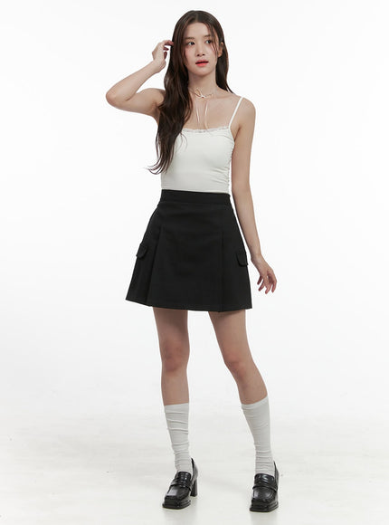 elegant-solid-mini-skirt-with-pockets-os416