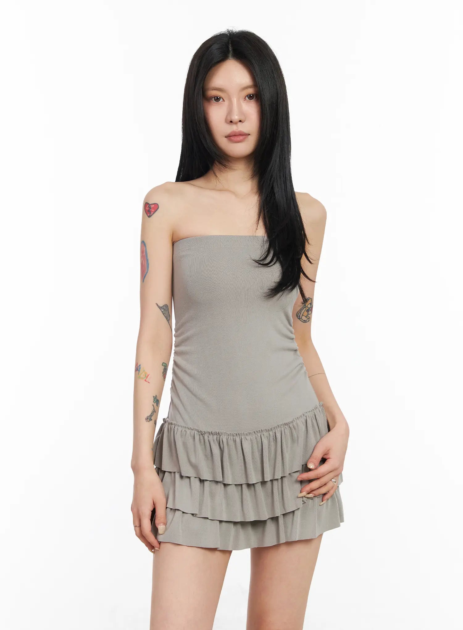 Chic Ruffle Tube Dress CM517