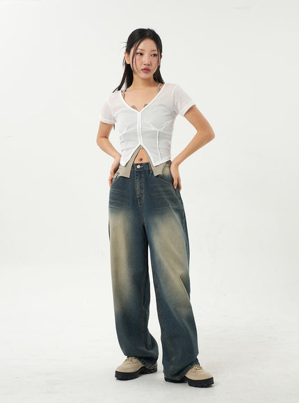 Mid-Rise Baggy Jeans CA325