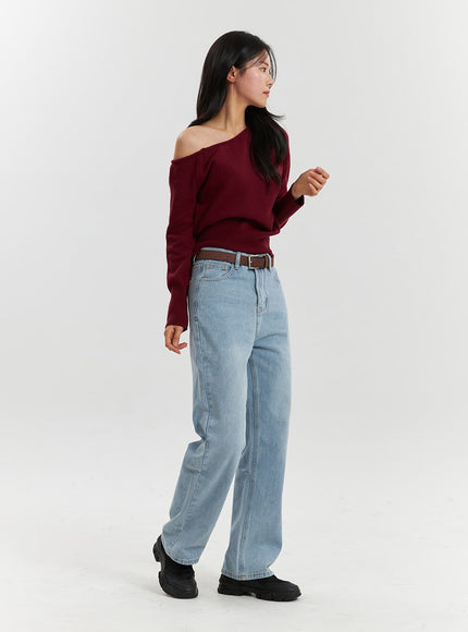 solid-asymmetrical-neck-long-sleeve-knit-top-od320