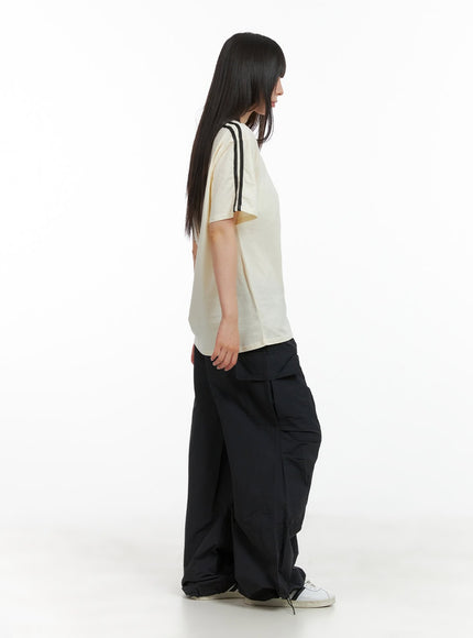 solid-cargo-chic-nylon-pants-cl422