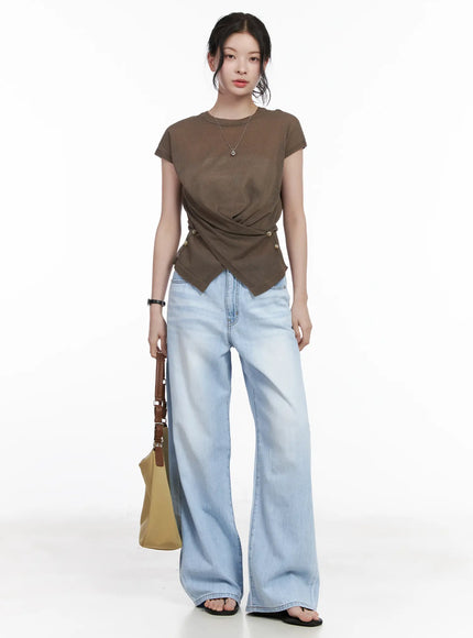 chic-draped-short-sleeve-knit-top-ca510