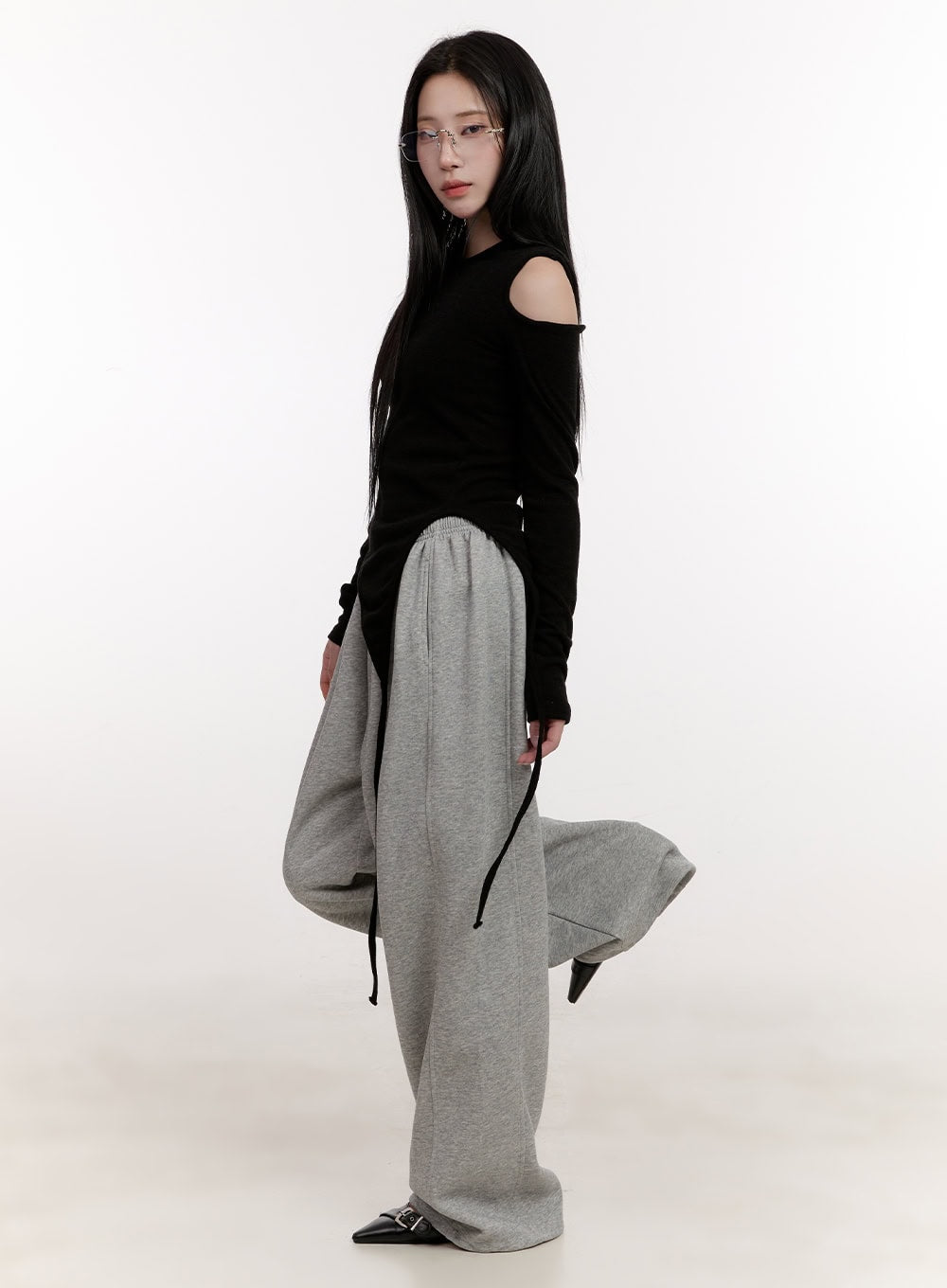 Comfort Pintuck Wide-Leg Sweatpants CJ529