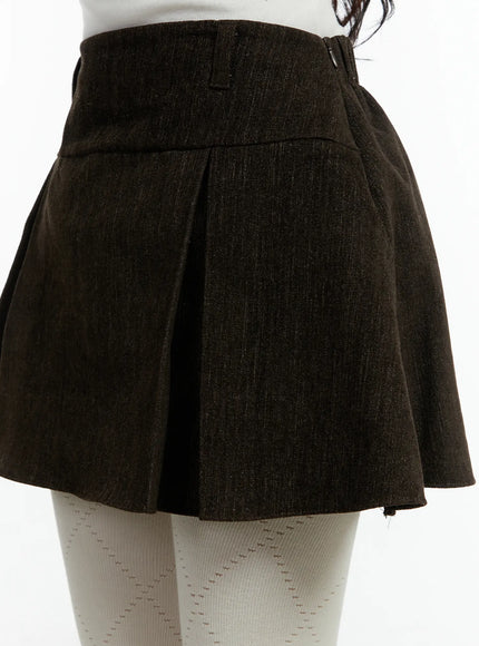 fleece-lined-pleated-mini-skirt-cd523