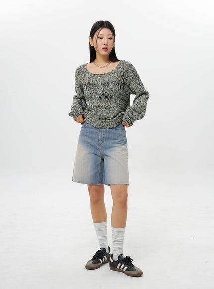 Ripped Sweater IY312