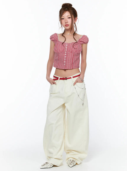studded-cross-chain-wide-pants-ca514