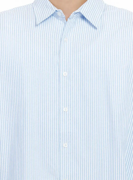 Men's Classic Striped Oxford Shirt IO516