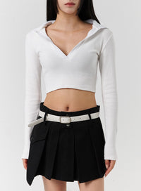 v-neck-collar-long-sleeve-crop-tee-cd322